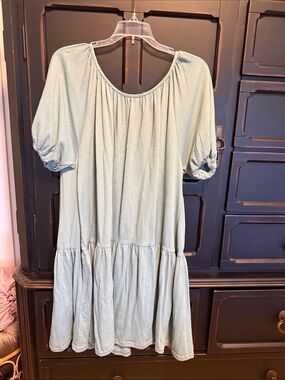 Very J Light Blue Mini Dress